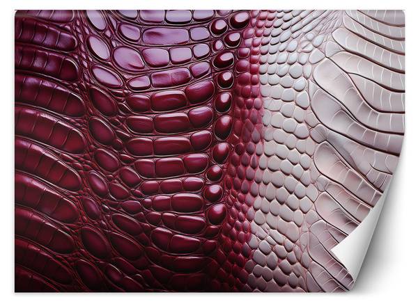 Papier peint, Peau de serpent rouge 150 x 105 cm