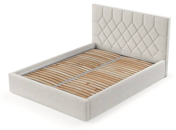 Polsterbett Brisa mit Stauraum  Inari Hellbeige - Liegefläche Breite: 180 cm