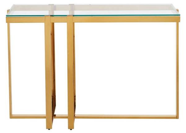 Konsolentisch VELETIA Gold - Glas - 40 x 78 x 120 cm