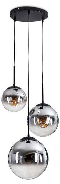 Deckenleuchte Fossobiubo Glas Grau - Durchsichtig - 35 x 19 x 34 cm