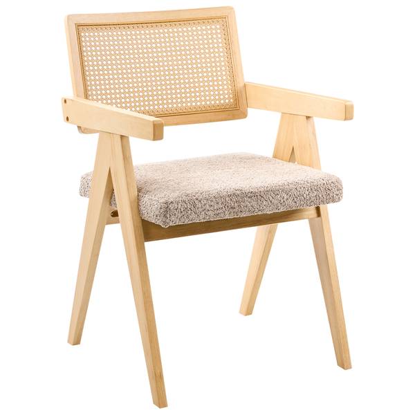 Chaise de salle à manger AVA Beige - Marron - Marron clair