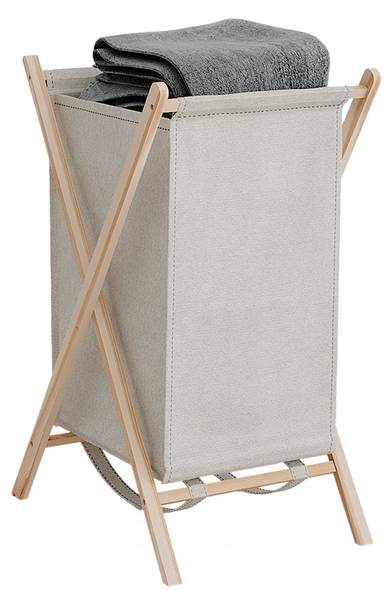 Wäschekorb Bruno 49383 Beige - Holz