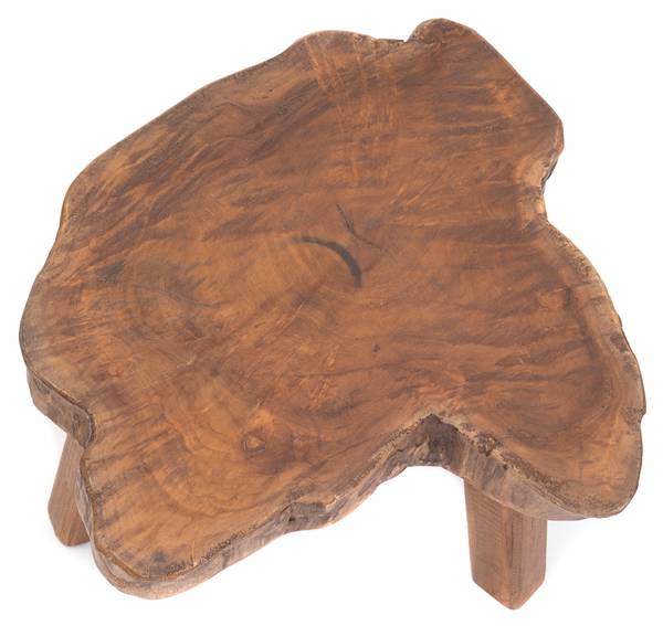 Blumenhocker Slice Braun - Massivholz - 45 x 25 x 35 cm