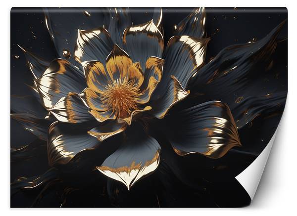 Fototapete Abstrakte Glamour Blume 450 x 315 cm