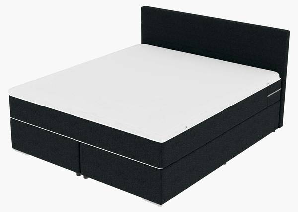 Boxspringbett Phönix A Anthrazit - Liegefläche Breite: 160 cm
