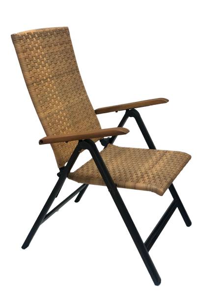 Gartensessel Palma Braun - Kunststoff - 60 x 110 x 78 cm