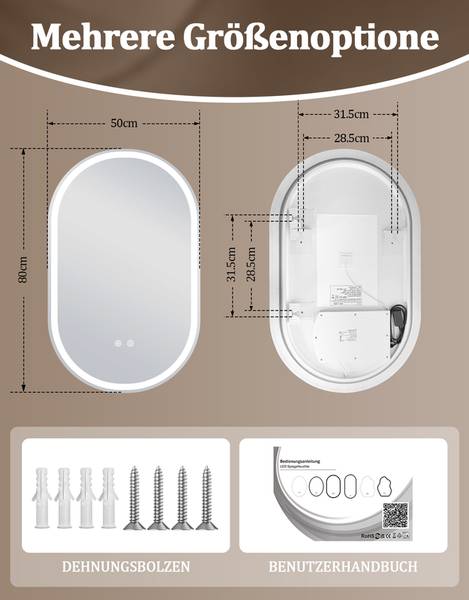 Miroir mural kiop Profondeur : 50 cm