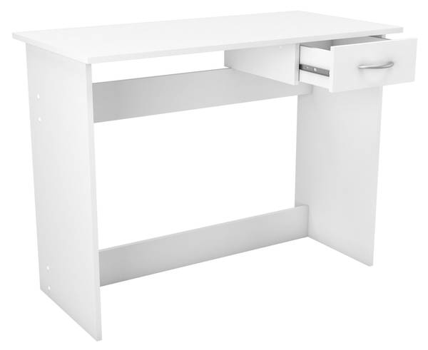 Schreibtisch ALPIN Weiß - Holzwerkstoff - 50 x 77 x 101 cm