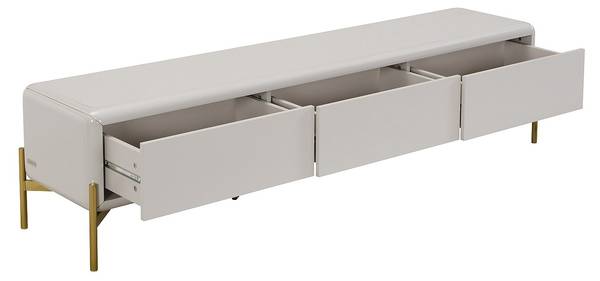 TV-Board LYBAKA Beige - Holz teilmassiv - 180 x 45 x 40 cm