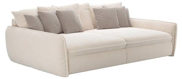 Sofa ohne Schlafmöglichkeit GIANOLA Beige - Textil - 131 x 61 x 234 cm