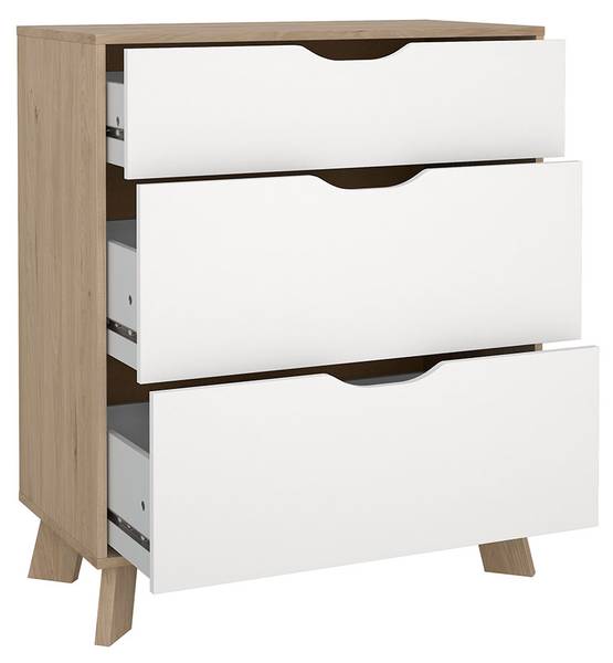 Kommode Ikast Braun - Holzwerkstoff - 79 x 93 x 40 cm