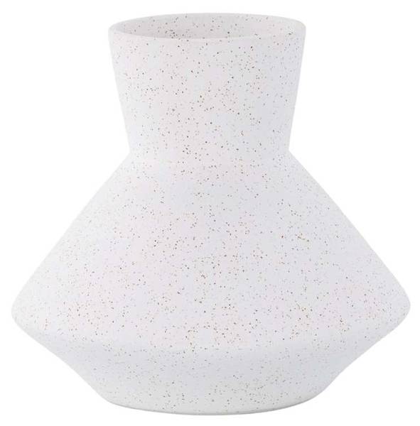 Vase Rellis Weiß - Holz teilmassiv - 22 x 20 x 22 cm