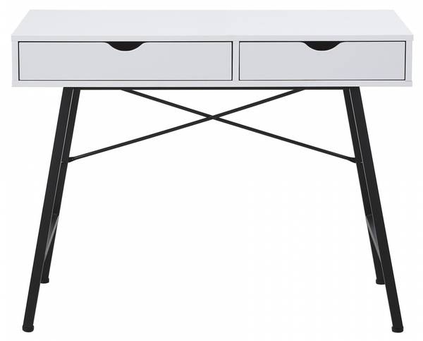 Schreibtisch BOSTON mit Schublade Weiß - Holzwerkstoff - 50 x 151 x 120 cm