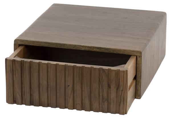 Nachttisch CARVE Braun - Holzwerkstoff - 35 x 14 x 35 cm