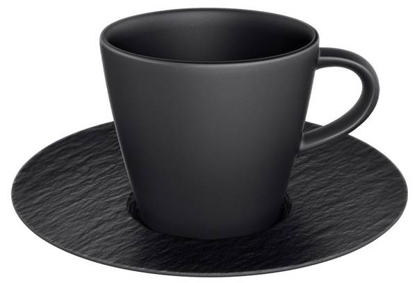 Espresso-Set Manufacture Rock Glow Schwarz - Porzellan - 13 x 8 x 13 cm