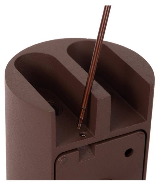 Spot mural YORK Marron - Aluminium - 7 x 11 x 6 cm