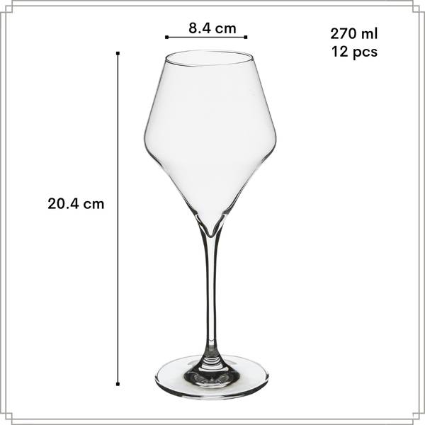 Wijnglazen Topaz Set van 24 9 x 22 x 9 cm