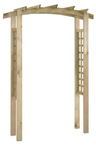 Rosenbogen VERSIL Braun - Holzwerkstoff - 150 x 210 x 60 cm