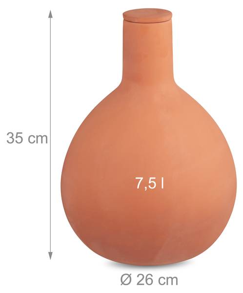 Olla d'arrosage terre cuite 7,5 litres Marron - Céramique - 26 x 35 x 26 cm