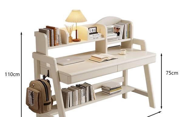 Schreibtisch ZZMJ6612 Weiß - Holzwerkstoff - 60 x 75 x 120 cm