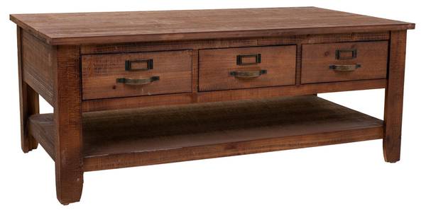 Couchtisch Beget Braun - Holzwerkstoff - 120 x 48 x 66 cm