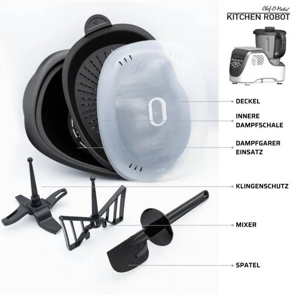 Chef O Matic Kitchen Robot Weiß - Metall - 26 x 41 x 36 cm
