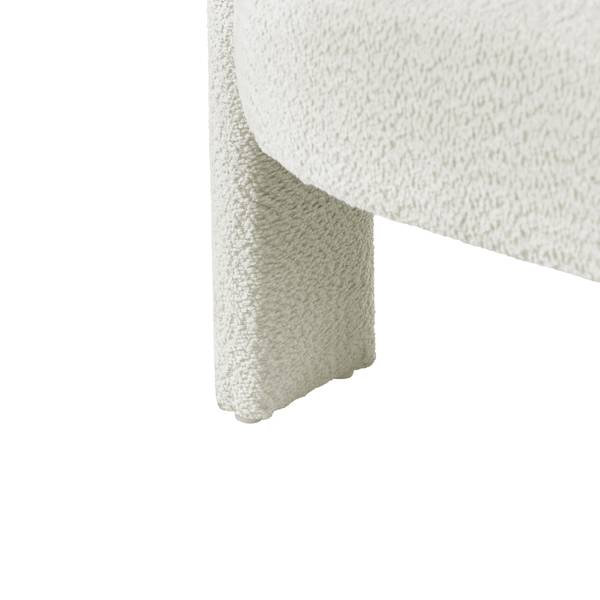 2-Sitzer Sofa BUREA Weiß - Textil - 148 x 75 x 67 cm