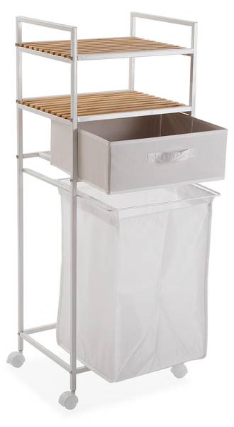 Küchenwagen 21810026 Weiß - Holzverbundwerkstoff - 32 x 105 x 39 cm