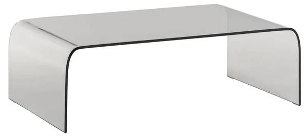 Klubtisch Curvo Glas - 120 x 38 x 70 cm
