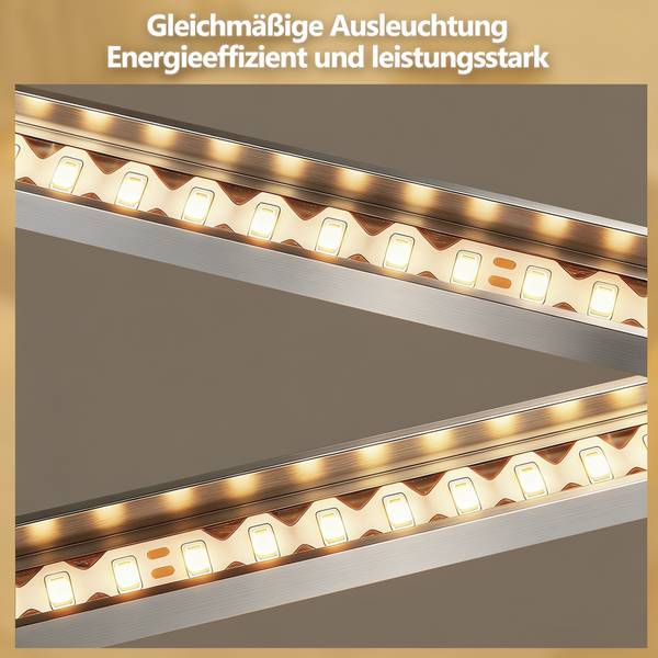 LED Pendelleuchte Cage Ⅲ Silber - Kunststoff - 40 x 7 x 40 cm