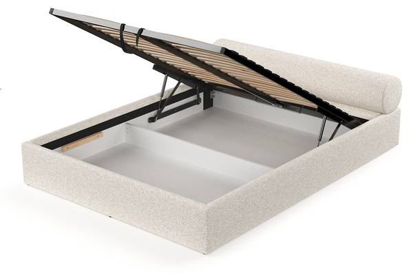 Polsterbett SOLVO mit Stauraum Blur Creme - Liegefläche Breite: 160 cm