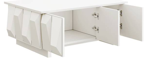 Couchtisch Eurynom Ⅰ Weiß - Holzwerkstoff - 95 x 40 x 67 cm