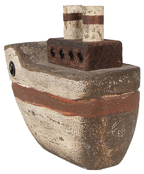 Dekorationsmodell Boot Cosy Julia Beige - Holzwerkstoff - 6 x 12 x 15 cm