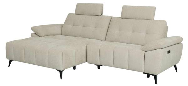 Ecksofa Colorado mit Relaxfunktion Links Beige