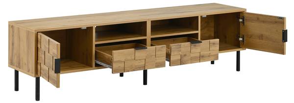 TV-Lowboard VERTEXCLARR Braun - Holzwerkstoff - 160 x 43 x 35 cm