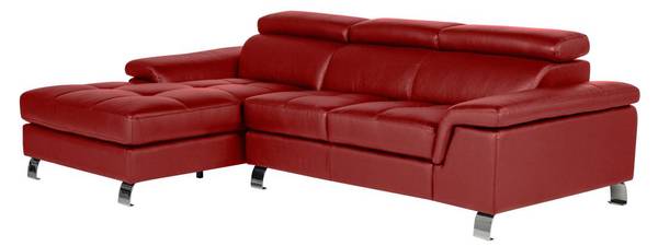 Sofa ohne Schlafmöglichkeit MISHIMA Rot