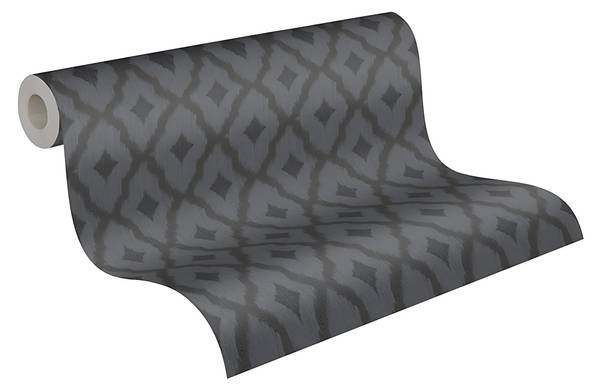 Textiltapete 961975-GU Grau - Fleece - 53 x 1005 x 1 cm
