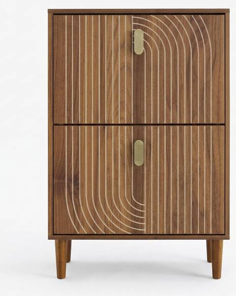 Schuhkommoden EtherealAra Braun - Holzwerkstoff - 60 x 96 x 24 cm