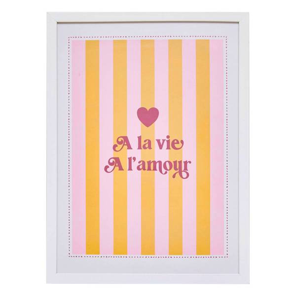 Affiche encadrée CHERI Orange