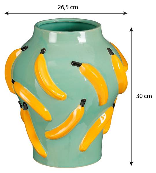 Vase Moza Grün - Keramik - 27 x 30 x 27 cm