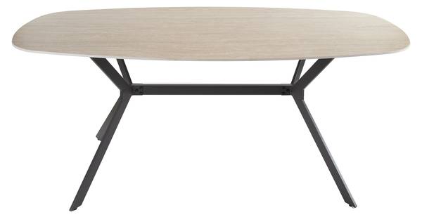 Esstisch TRAVER Beige - Holz teilmassiv - 180 x 76 x 90 cm