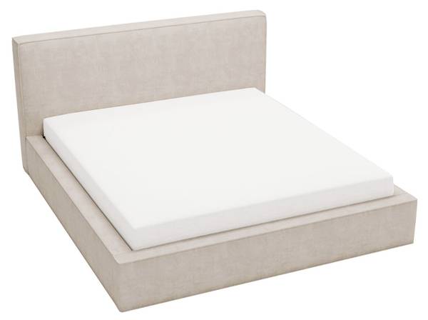 Polsterbett MONACO Beige - Liegefläche Breite: 180 cm
