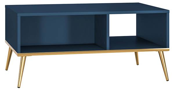 Couchtisch MARINE Blau - Holzwerkstoff - 90 x 60 x 42 cm