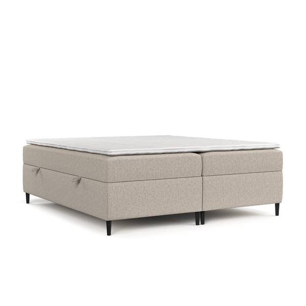 Premium Boxspringbett Theo Hellbraun - Liegefläche Breite: 160 cm