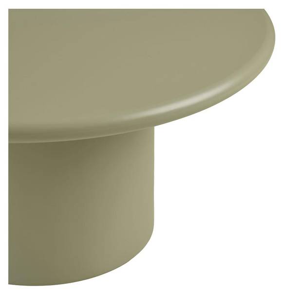 Table basse Henny Vert - En partie en bois massif - 80 x 40 x 80 cm