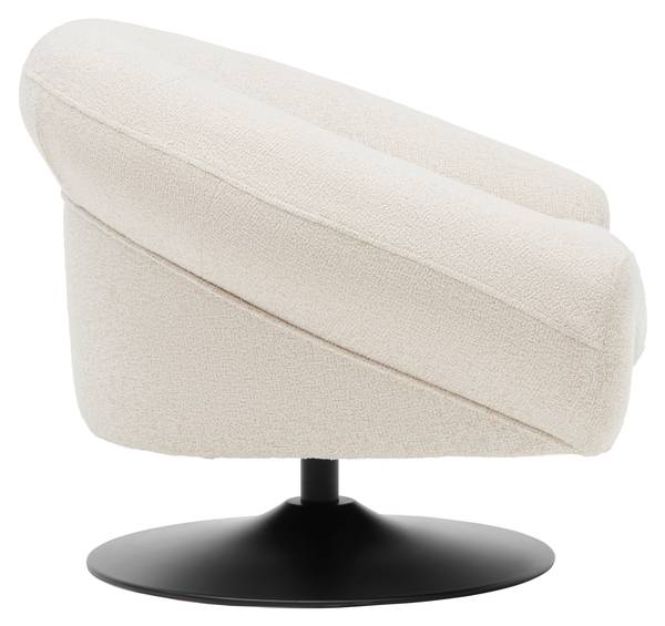 Designsessel LUGO Beige - Weiß - Textil - 93 x 72 x 79 cm
