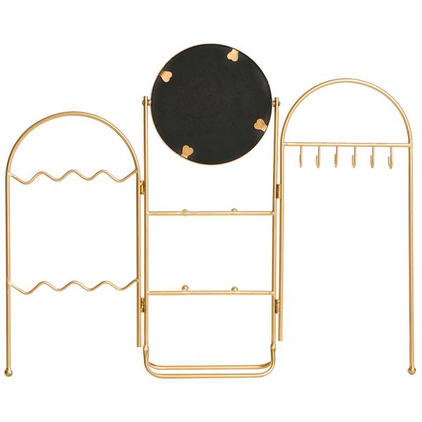 Kosmetikspiegel PIROU Gold - Metall - 54 x 46 x 12 cm