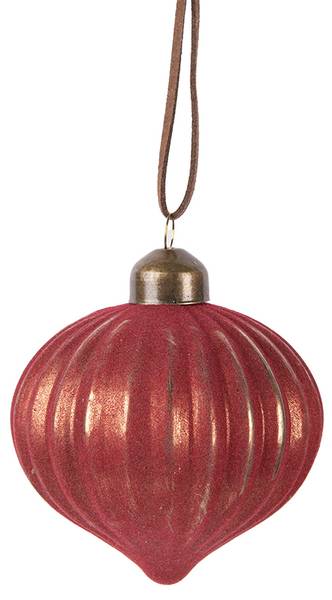 Weihnachtskugel Xmas 52359 Rot - Glas - 8 x 9 x 8 cm