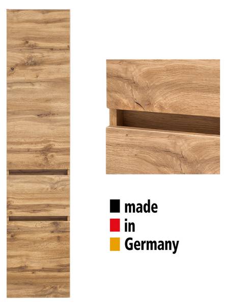 Badmöbel-Set VIDAGO-03-2 3er-Set Braun - Holzwerkstoff - 156 x 200 x 52 cm