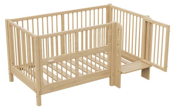 Babybett Natu1470Ⅰ Braun - Kiefer - 78 x 80 x 151 cm